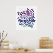 Computer sollen entwerfen.. poster (Küche)