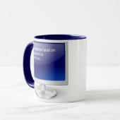 Computer-Spaß II Tasse (Vorderseite Links)