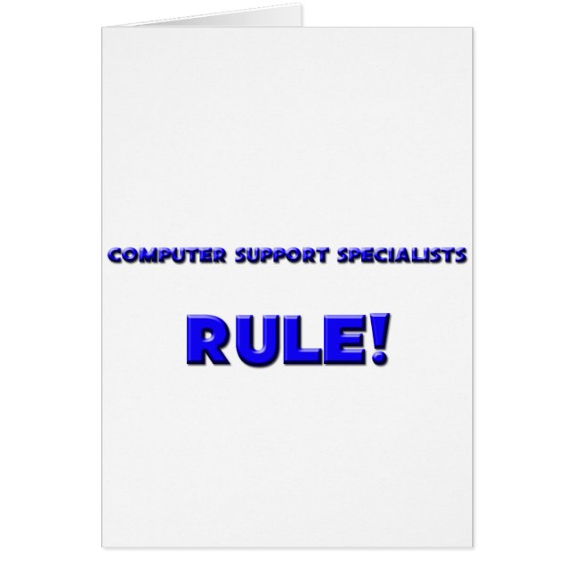 Computer-Stützspezialisten-Regel! (Vorne)
