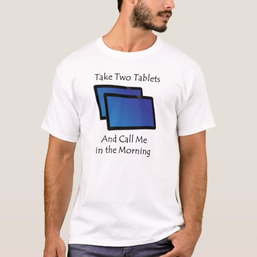 Computer Tabletten - Nehmen Sie zwei T-Shirt (Vorderseite)