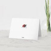 Computer-Tastatur-Weihnachtskarte Feiertagskarte (Rückseite)