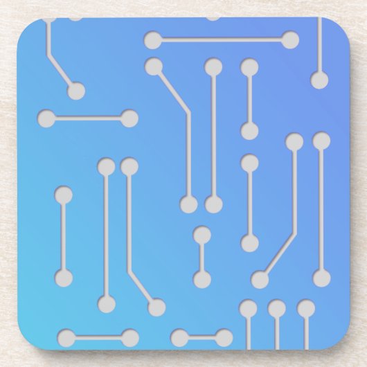 Computer tech chip circuit pattern template untersetzer (Vorderseite)
