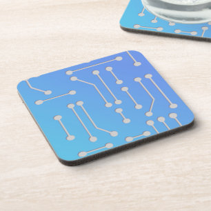 Computer-Tech-Chip-Schaltkreismuster-Vorlage Untersetzer