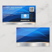 Computer-Tech-Reparatur | QR Barcode Business Card Visitenkarte (Vorne/Hinten)
