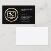 Computer Tools Icon PC Repair Business Card Visitenkarte (Vorne/Hinten)
