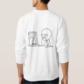 Computer-Typ Meme - 2 versahen Sweatshirt mit (Rückseite)