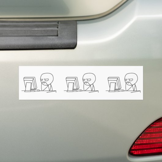 Computer-Typ Meme - Autoaufkleber (Auf Auto)
