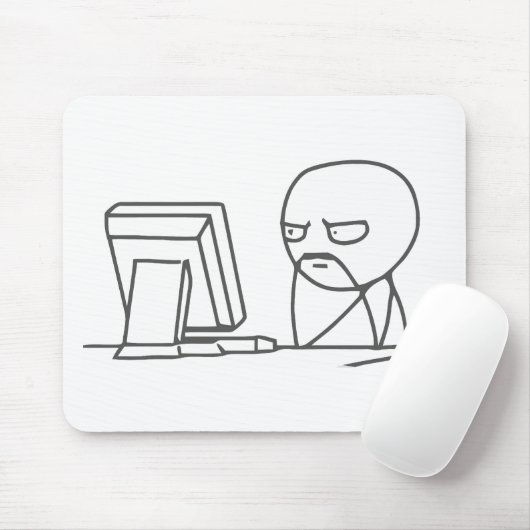 Computer-Typ Meme - Mousepad (Mit Mouse)