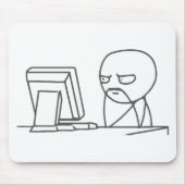 Computer-Typ Meme - Mousepad (Vorne)