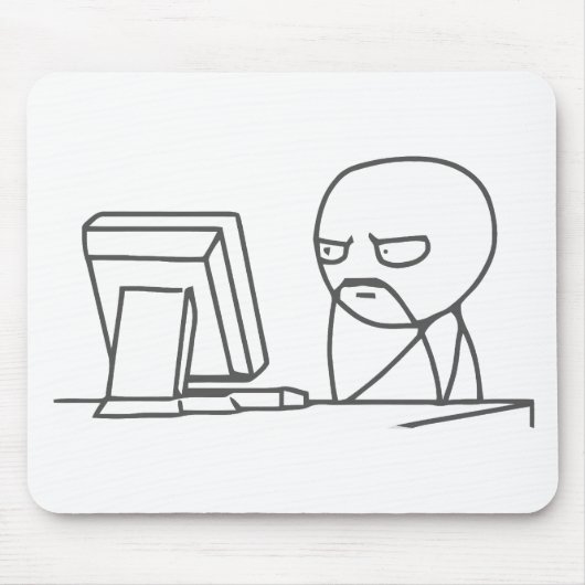 Computer-Typ Meme - Mousepad (Vorne)