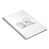 Computer-Typ Meme - Notizbuch Notizblock (Rechte Seite)