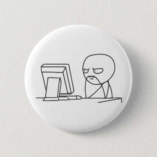 Computer-Typ Meme - Pinback Knopf Button (Vorderseite)
