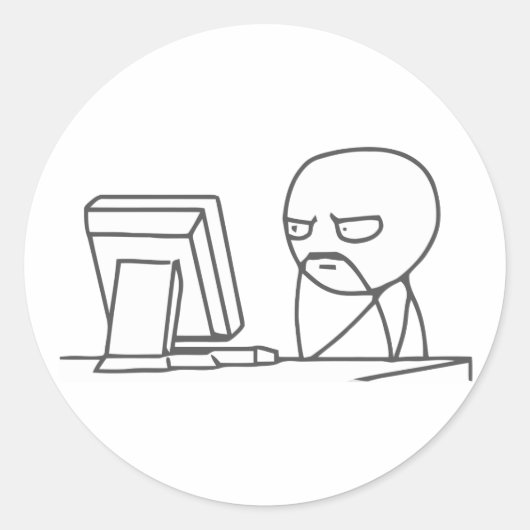 Computer Typ Meme ‏ - Round Stickers (Vorderseite)