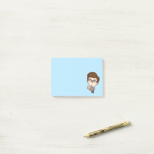 Computer-Typ Post-it Klebezettel (Auf Schreibtisch)