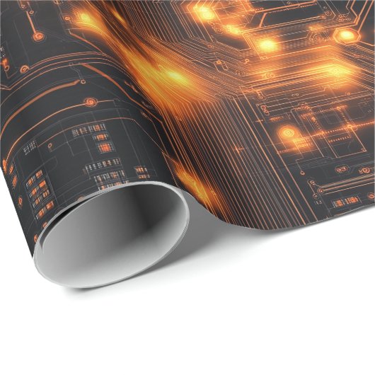 Computer und Elektronik Geschenkpapier (Rolleneckpunkt)
