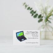 Computer und Technologie-Visitenkarte Visitenkarte (Stehend Vorderseite)