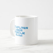 Computer User Rescue Team Kaffeetasse (Vorderseite Links)