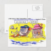 Computer Verabredet? Funny Geschenke T-Shirts & Sa Postkarte (Vorne/Hinten)