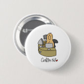 Computer Verrückter Button (Vorne & Hinten)