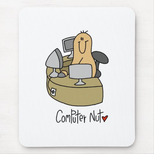 Computer Verrückter Mousepad (Vorne)