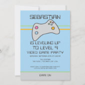 Computer Video Game Player - Geburtstag steigern Einladung (Vorderseite)