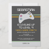 Computer Video Game Player - Geburtstag steigern Einladung (Vorderseite)