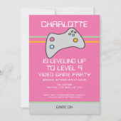 Computer Video Game Player - Geburtstag steigern Einladung (Vorderseite)