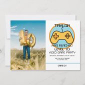 Computer Video Game Player - Geburtstag steigern Einladung (Vorderseite)