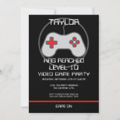 Computer Video Game Player - Geburtstag steigern Einladung (Vorderseite)