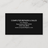 Computer Visitenkarte (Rückseite)