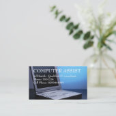 Computer-Visitenkarte 2 Visitenkarte (Stehend Vorderseite)