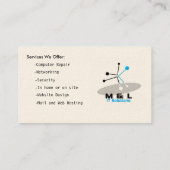 Computer-Visitenkarte Visitenkarte (Rückseite)