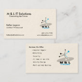 Computer-Visitenkarte Visitenkarte (Vorne/Hinten)