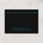 Computer-Visitenkarte Visitenkarte (Rückseite)