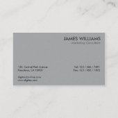 Computer - Visitenkarten Visitenkarte (Rückseite)