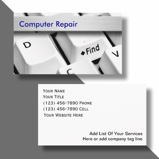 Computer-Visitenkarten Visitenkarte