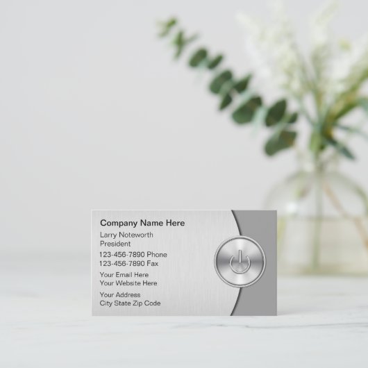 Computer-Visitenkarten Visitenkarte (Stehend Vorderseite)