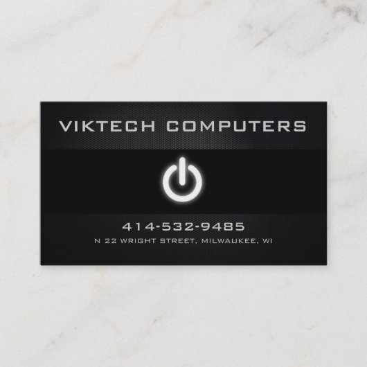 Computer-Visitenkarten Visitenkarte (Vorderseite)