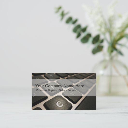 Computer-Visitenkarten Visitenkarte (Stehend Vorderseite)