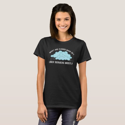 Computer Was sind Wolken aus Linux-Servern T-Shirt (Vorne ganz)