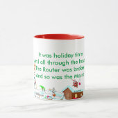 Computer-Weihnachten Tasse (Zentrum)