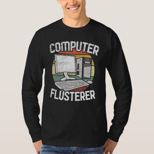 Computer Whisper Computer Computer Computer Scienc T-Shirt (Vorderseite)