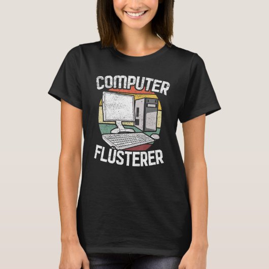 Computer Whisper Computer Computer Computer Scienc T-Shirt (Vorderseite)