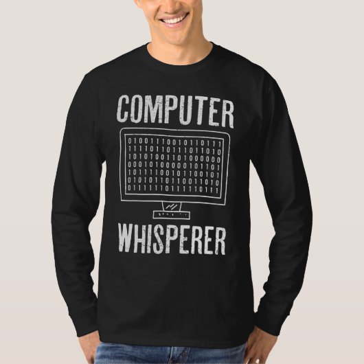 Computer Whispere Help Desk Technischer Spezialist T-Shirt (Vorderseite)