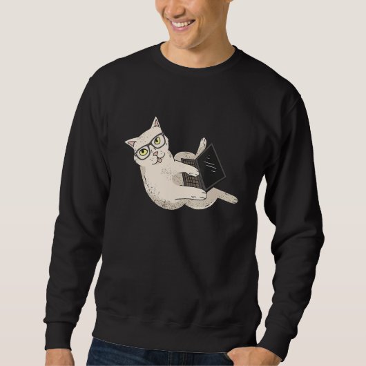 Computer Whisperer Cat It Beruflich Engineer Sweatshirt (Vorderseite)