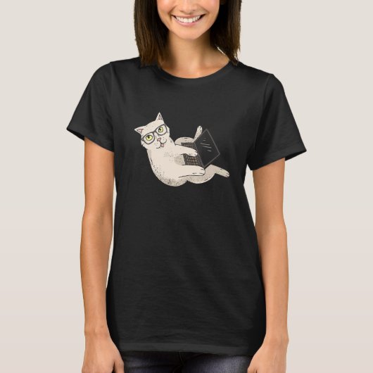 Computer Whisperer Cat It Beruflich Engineer T-Shirt (Vorderseite)