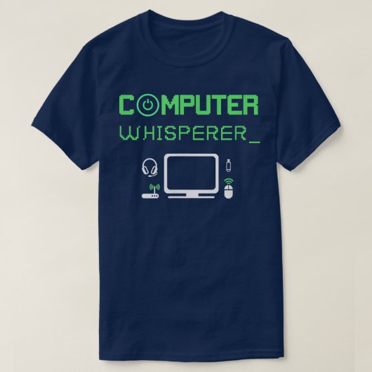 Computer Whisperer Computer Science Programming Co T-Shirt (Design vorne)