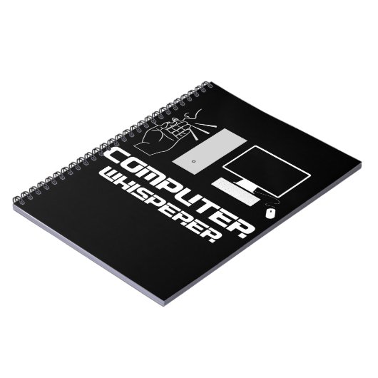 Computer Whisperer Funny Gamer IT Admin Programmer Notizblock (Linke Seite)