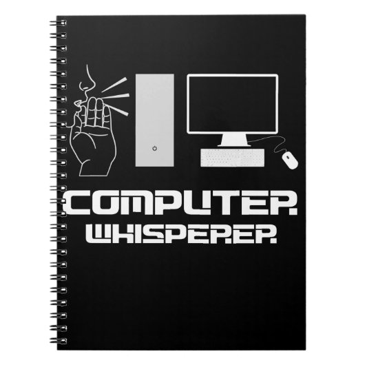 Computer Whisperer Funny Gamer IT Admin Programmer Notizblock (Vorderseite)