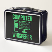 Computer Whisperer IT Tech Software Programmer Metall Brotdose (Vorderseite)
